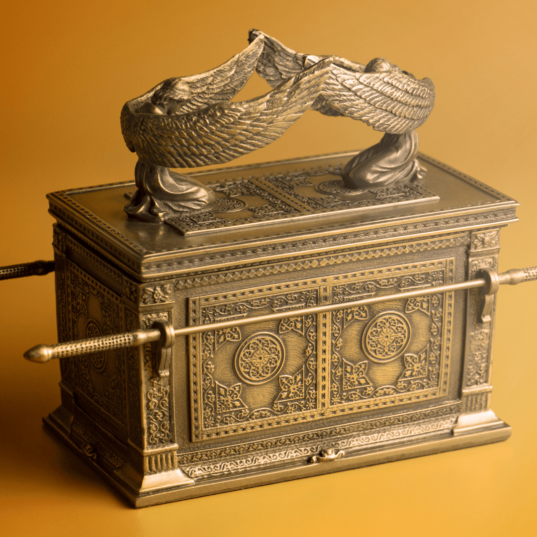Ark of the covenant, representing the Kingdom of Heaven where we lay up our treasures.